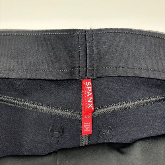 SPANX Leather-Like Ankle Skinny Pant Black Leggings - Picture 5 of 7